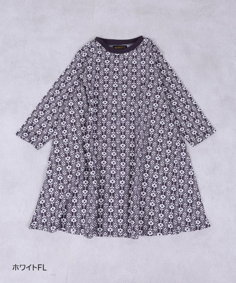 総柄ジャガードワンピース ｜ ワンピース ｜ 子供服のセレクトショップ