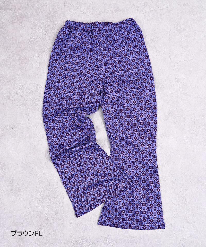 総柄ジャガードフレアパンツ／大人サイズ ｜ ボトムス ｜ 子供服の
