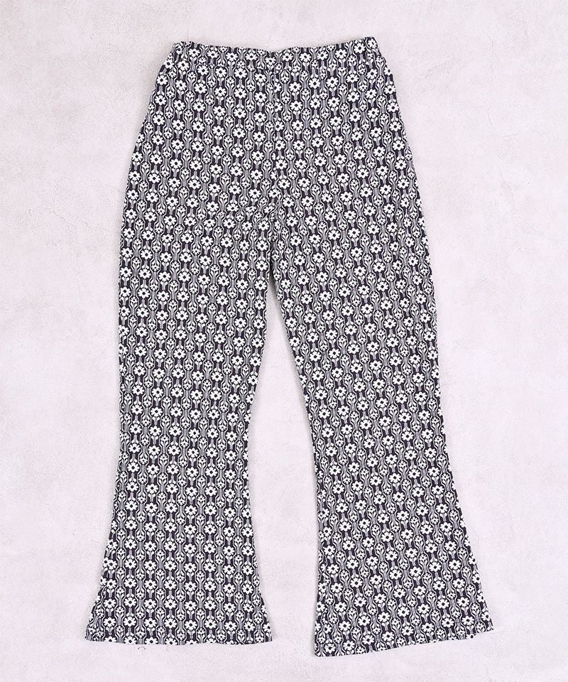 総柄ジャガードフレアパンツ／大人サイズ ｜ ボトムス ｜ 子供服の
