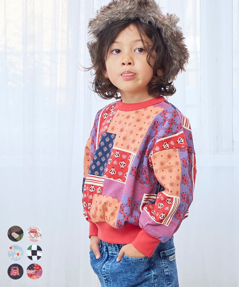 総柄スウェット ｜ トップス ｜ 子供服のセレクトショップ MARKEY'S