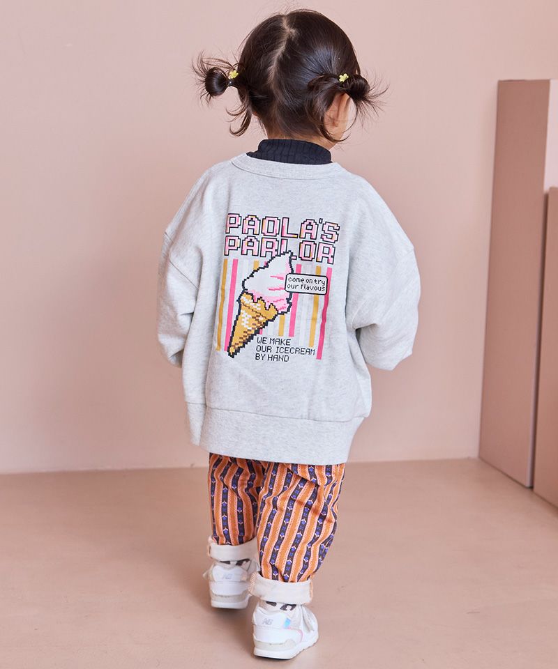 プリントクルーネックスウェット ｜ トップス ｜ 子供服のセレクト