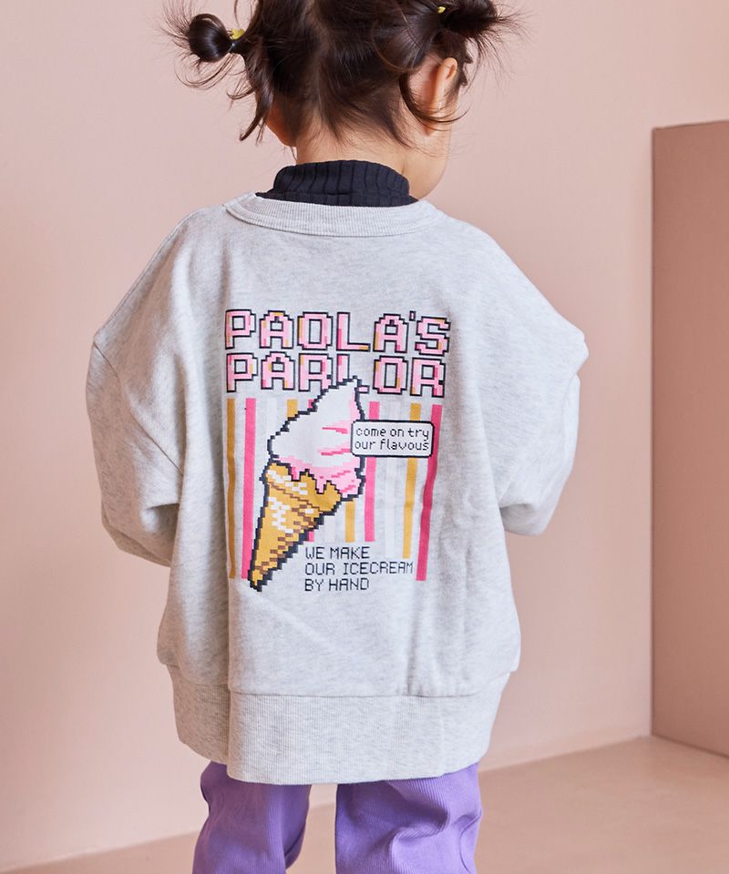 プリントクルーネックスウェット ｜ トップス ｜ 子供服のセレクト