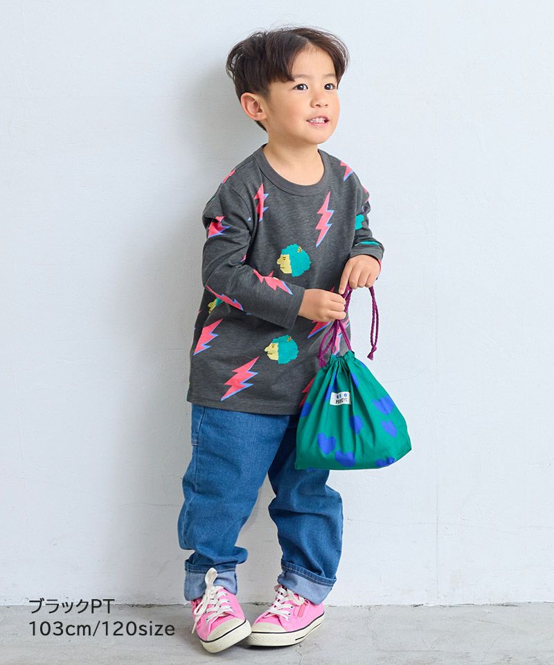 総柄長袖Tシャツ ｜ トップス ｜ 子供服のセレクトショップ MARKEY'S