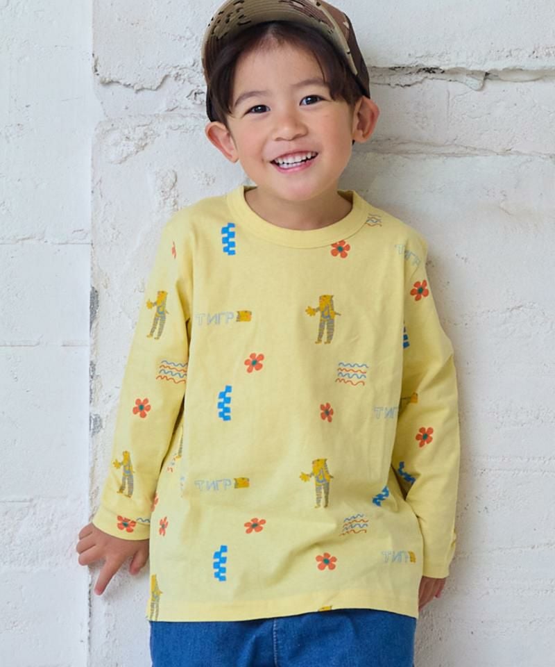総柄長袖Tシャツ ｜ トップス ｜ 子供服のセレクトショップ MARKEY'S