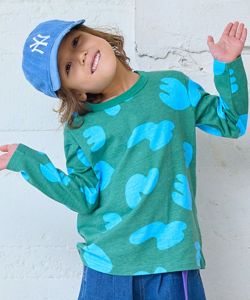 総柄長袖Tシャツ ｜ トップス ｜ 子供服のセレクトショップ MARKEY'S