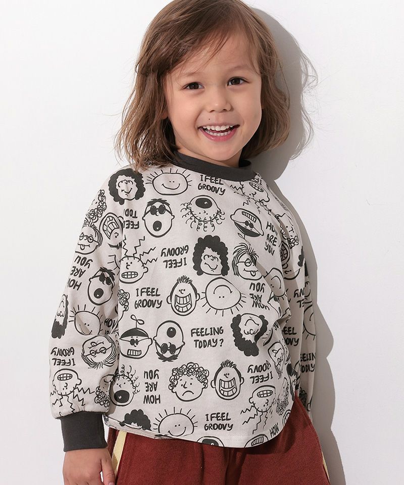 総柄ラウンドロンT ｜ トップス ｜ 子供服のセレクトショップ MARKEY'S
