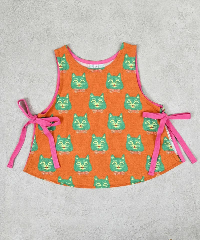 TIME SALE】総柄ミニ裏毛エプロンベスト ｜ トップス ｜ 子供服の