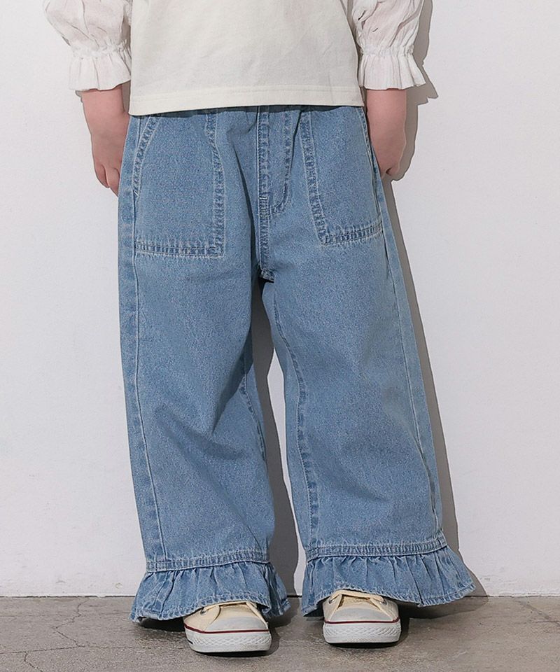 フリルデニム ｜ ボトムス ｜ 子供服のセレクトショップ MARKEY'S