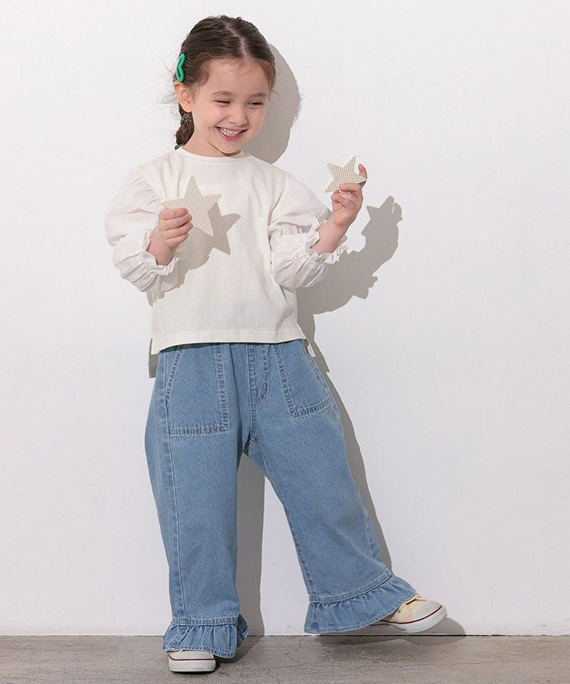 フリルデニム ｜ ボトムス ｜ 子供服のセレクトショップ MARKEY'S