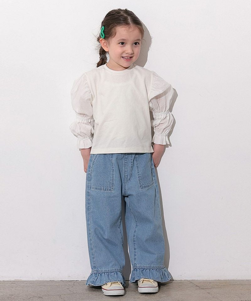 フリルデニム ｜ ボトムス ｜ 子供服のセレクトショップ MARKEY'S