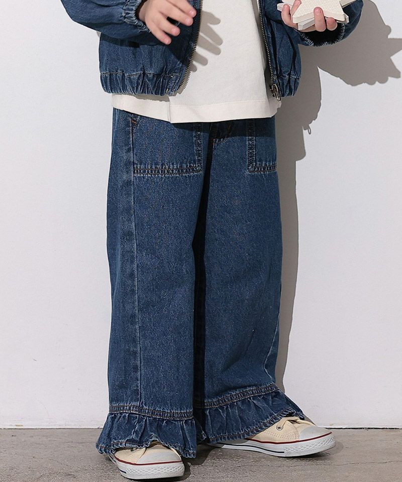 フリルデニム ｜ ボトムス ｜ 子供服のセレクトショップ MARKEY'S