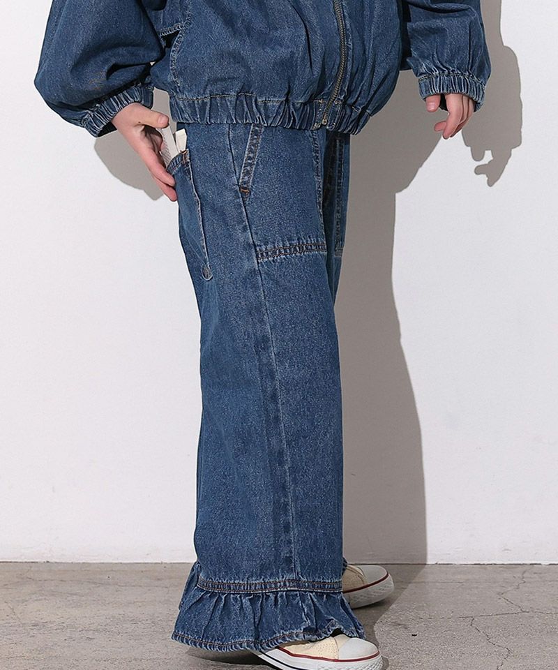 フリルデニム ｜ ボトムス ｜ 子供服のセレクトショップ MARKEY'S