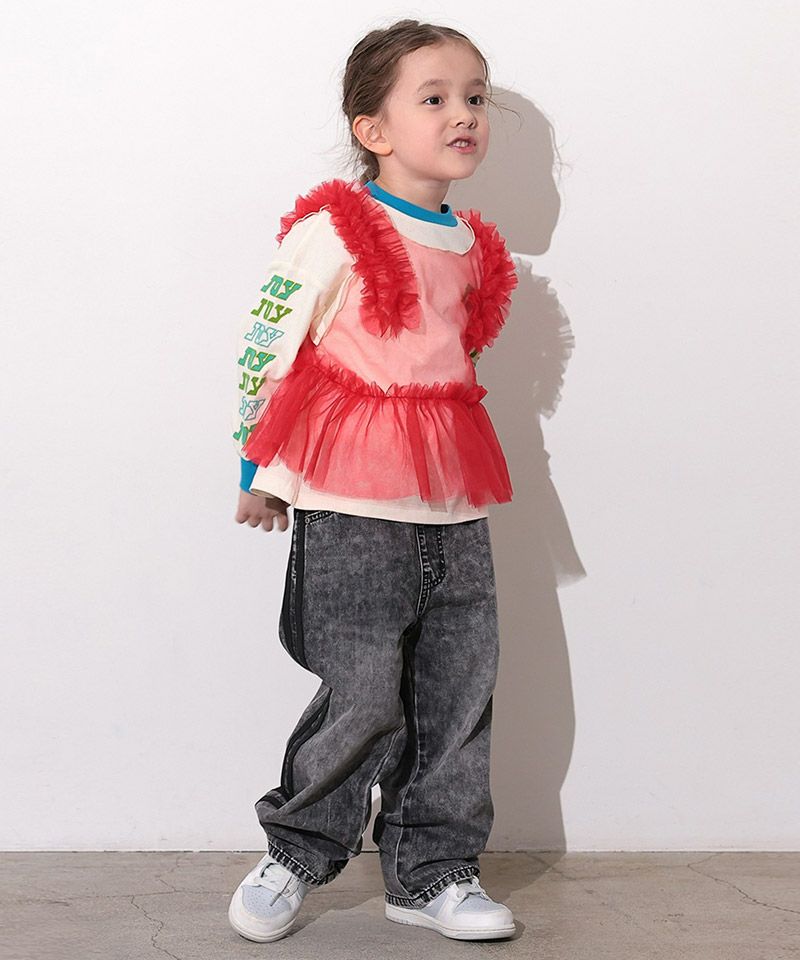 サイドラインデニムパンツ ｜ ボトムス ｜ 子供服のセレクトショップ
