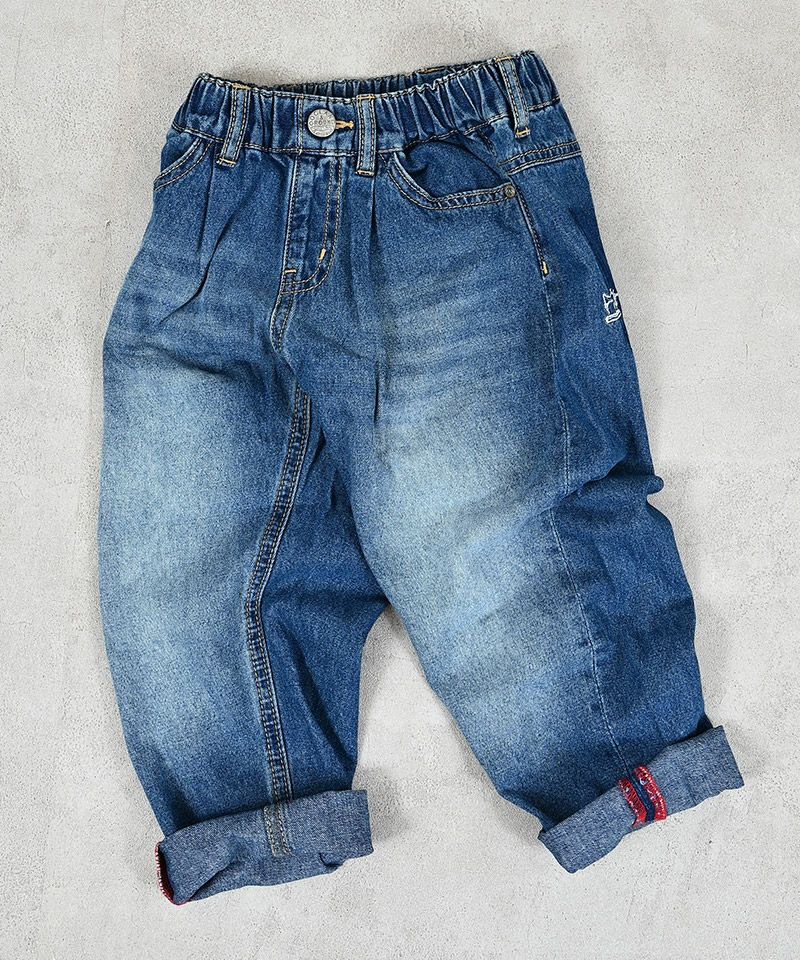 リラックスフィットテーパードデニムパンツ ｜ ボトムス ｜ 子供服の