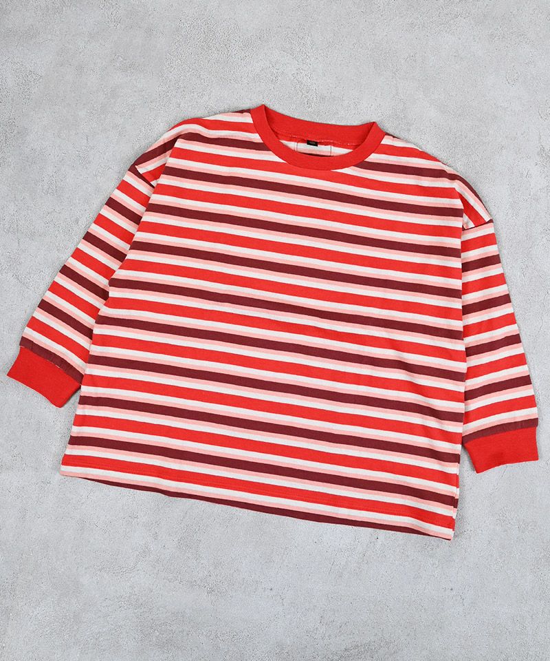 サキソメマルチボーダーロンT ｜ トップス ｜ 子供服のセレクト
