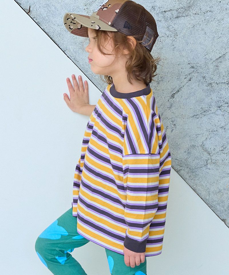 サキソメマルチボーダーロンT ｜ トップス ｜ 子供服のセレクト