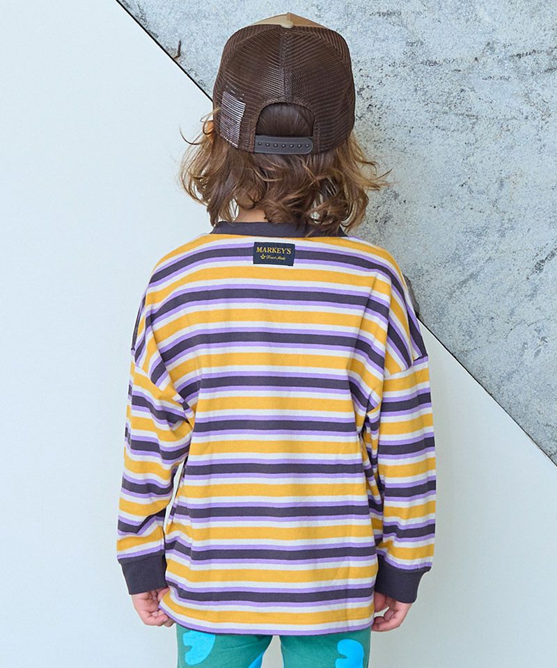 サキソメマルチボーダーロンT ｜ トップス ｜ 子供服のセレクト