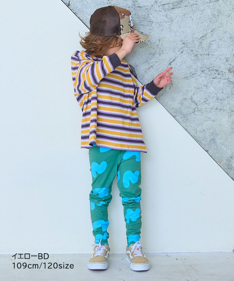 TIME SALE】サキソメマルチボーダーロンT ｜ トップス ｜ 子供服の