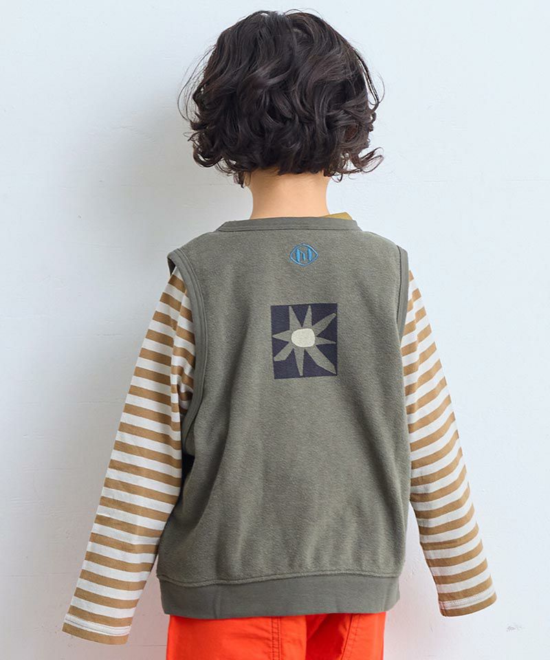 サキソメボーダーカットソー ｜ トップス ｜ 子供服のセレクトショップ