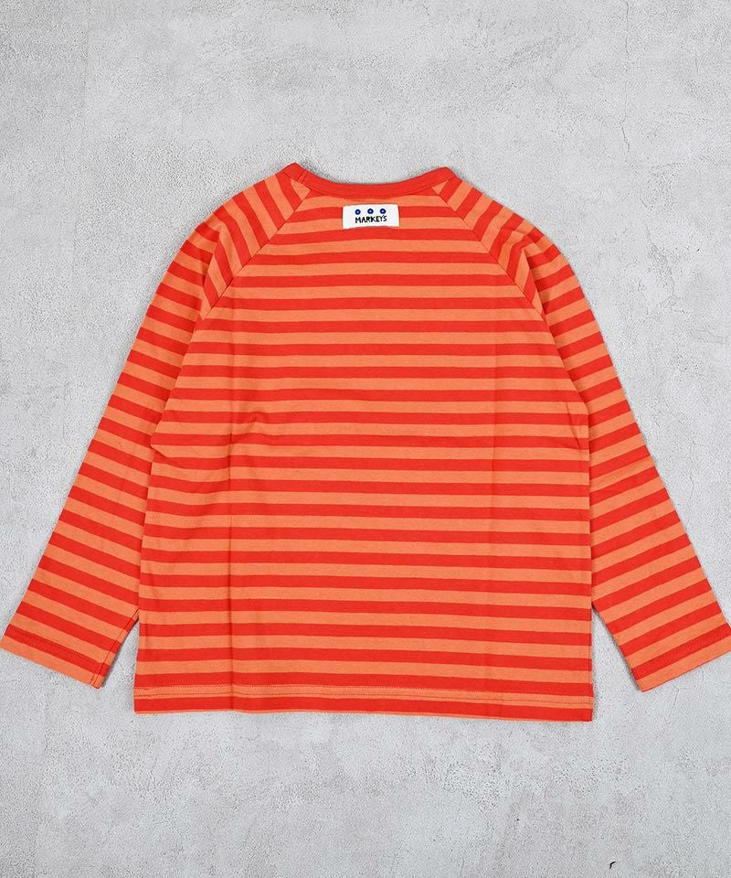TIME SALE】サキソメボーダーカットソー ｜ トップス ｜ 子供服の