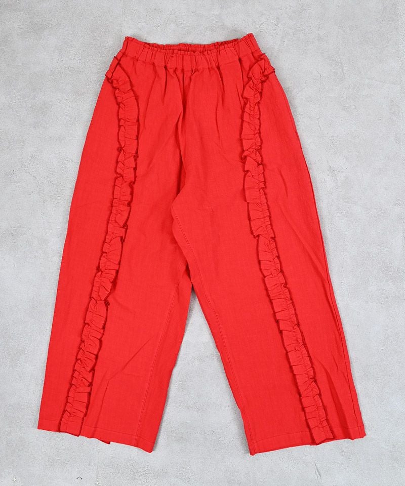 ラウンドフリルロングパンツ / 大人サイズ ｜ ボトムス ｜ 子供服の