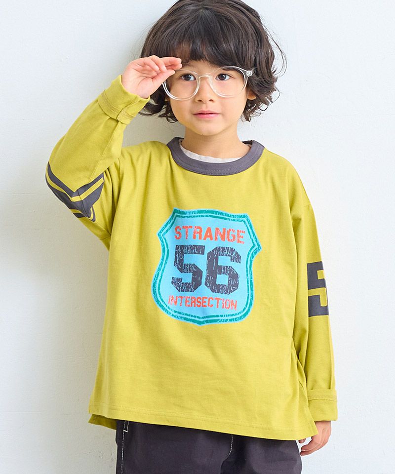 COTTON from U.S.A】ラインロンT ｜ トップス ｜ 子供服のセレクト