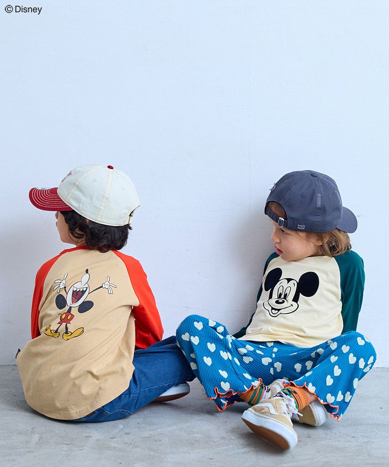別注】ミッキーマウスラグランロンT ｜ トップス ｜ 子供服のセレクト