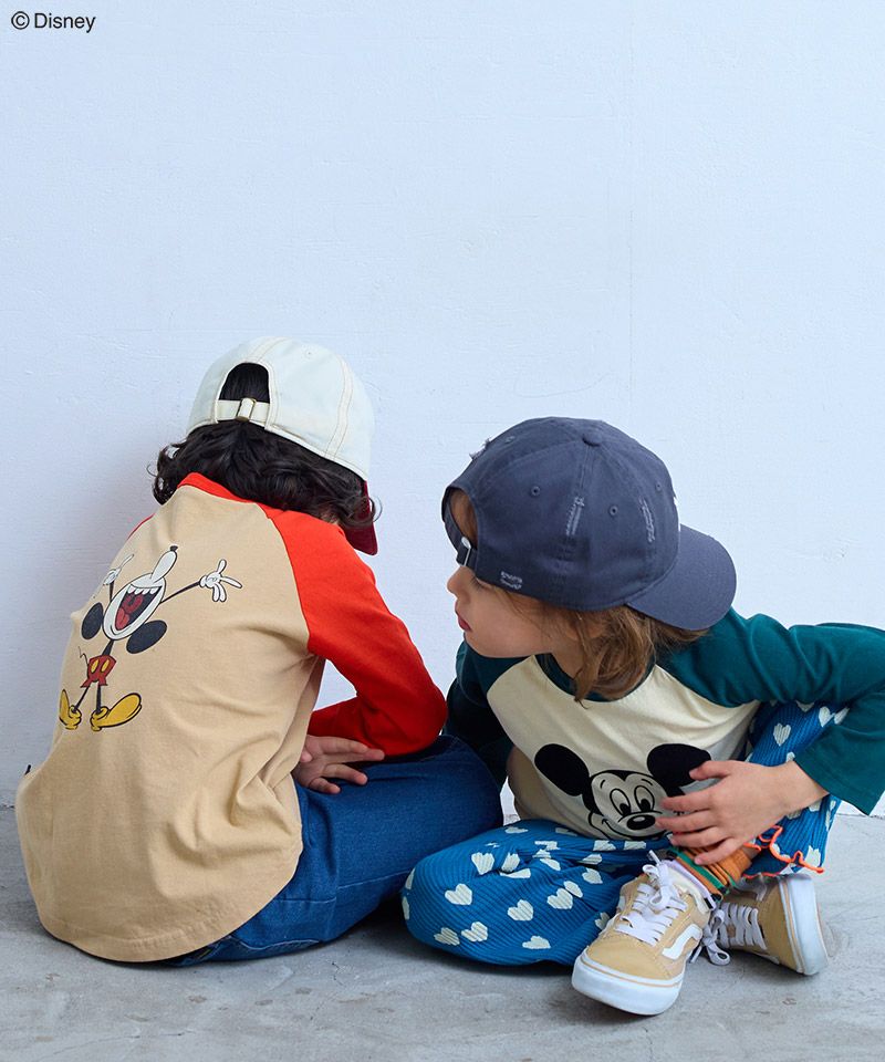 別注】ミッキーマウスラグランロンT ｜ トップス ｜ 子供服のセレクト