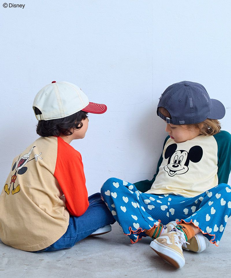 別注】ミッキーマウスラグランロンT ｜ トップス ｜ 子供服のセレクト