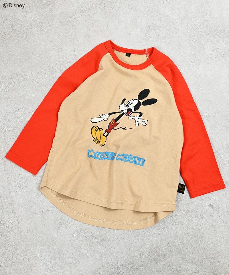 別注】ミッキーマウスラグランロンT ｜ トップス ｜ 子供服のセレクト