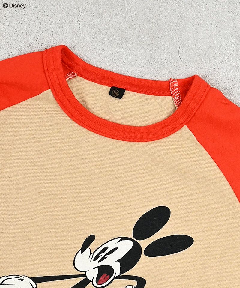 別注】ミッキーマウスラグランロンT ｜ トップス ｜ 子供服のセレクト