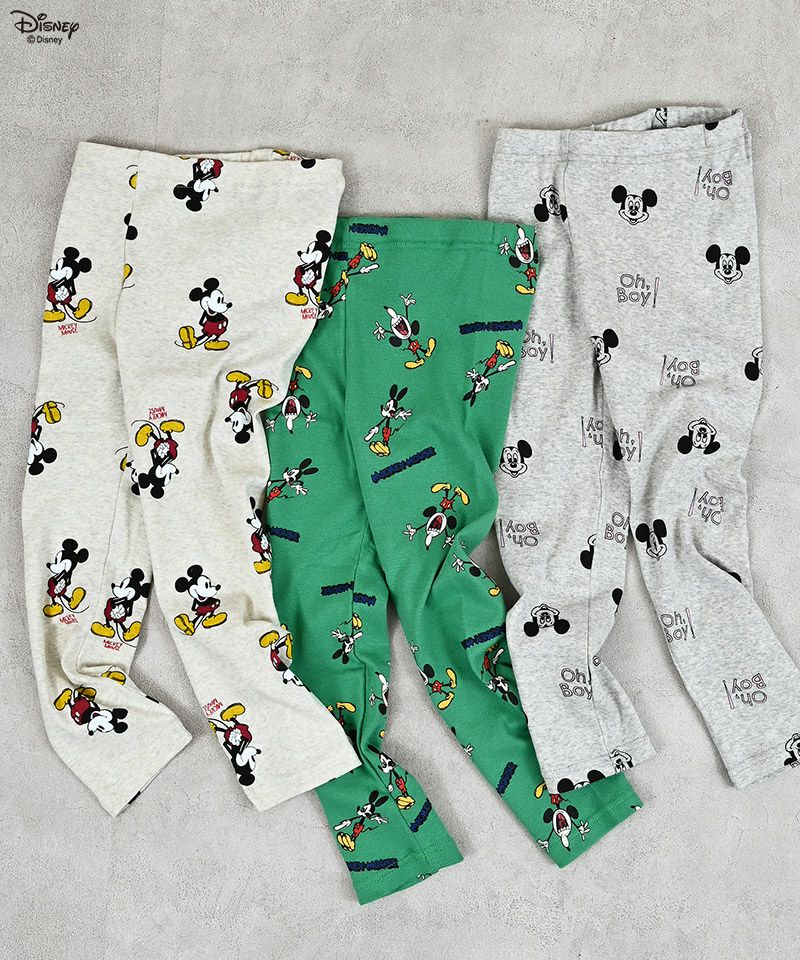 TIME SALE】【別注】ミッキーマウス総柄レギンス ｜ ボトムス ｜ 子供