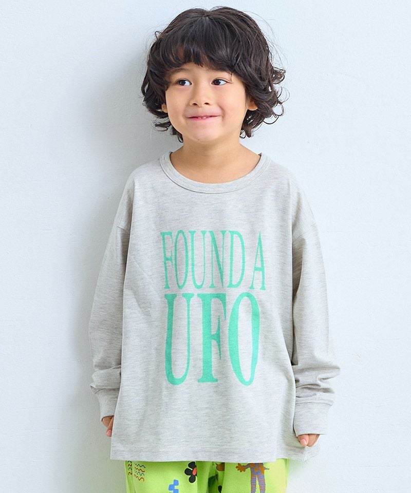 TIME SALE】【COTTON from U.S.A】リブ付きプリントロンT ｜ トップス
