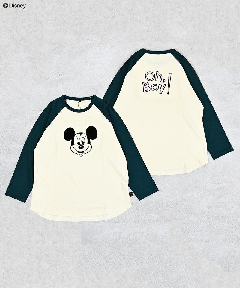 別注】ミッキーマウスラグランロンT / 大人サイズ ｜ トップス ｜ 子供