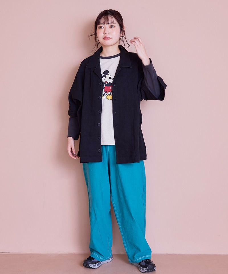 別注】ミッキーマウスラグランロンT / 大人サイズ ｜ トップス ｜ 子供