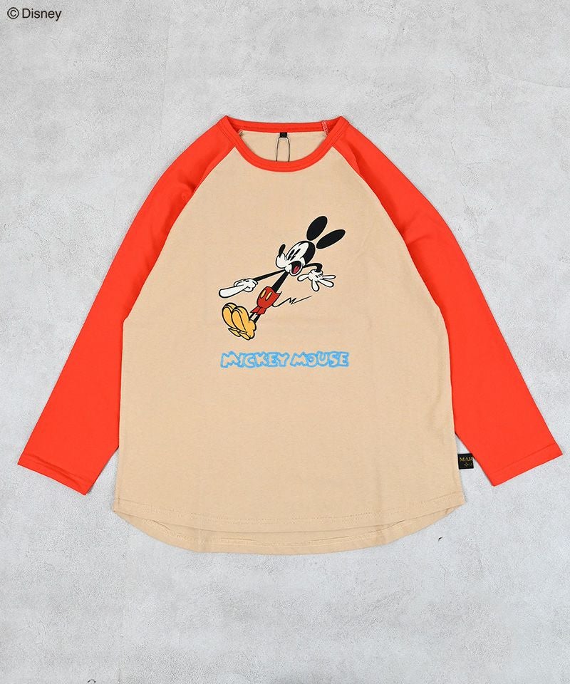 別注】ミッキーマウスラグランロンT / 大人サイズ ｜ トップス ｜ 子供