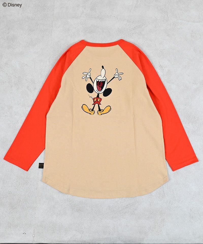 別注】ミッキーマウスラグランロンT / 大人サイズ ｜ トップス ｜ 子供