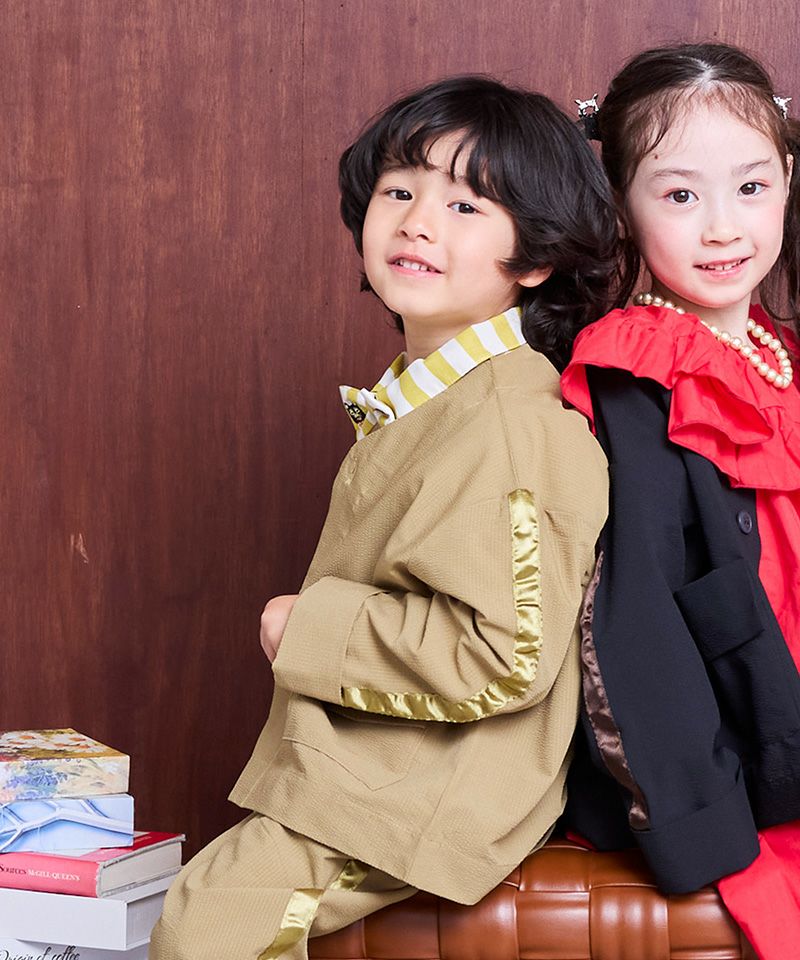 袖ラインノーカラージャケット ｜ アウター・ジャケット ｜ 子供服の