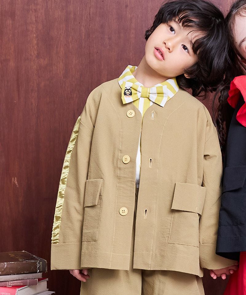 袖ラインノーカラージャケット ｜ アウター・ジャケット ｜ 子供服の
