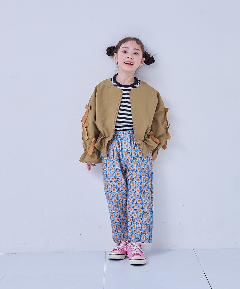 リボンいっぱいペプラムブルゾン ｜ アウター・ジャケット ｜ 子供服の