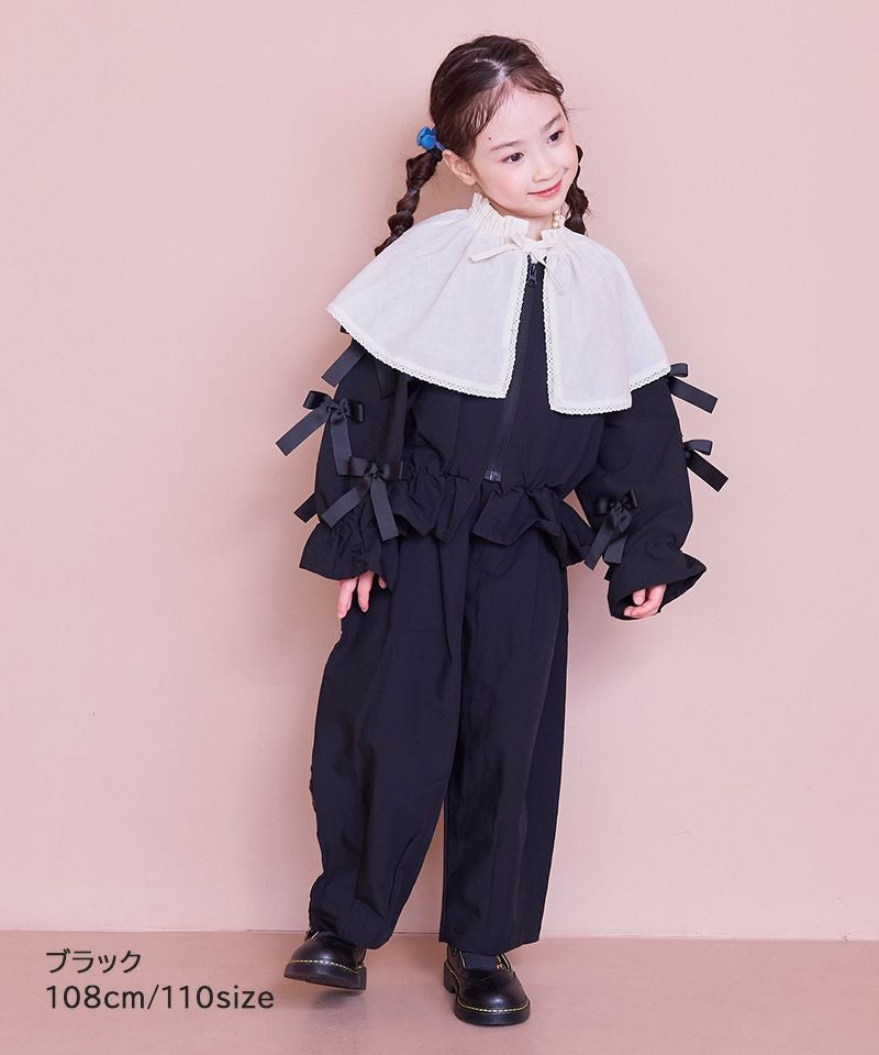 リボンいっぱいペプラムブルゾン ｜ アウター・ジャケット ｜ 子供服の