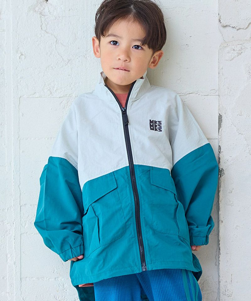 ナイロンビッグポケットバイカラージャケット ｜ アウター・ジャケット