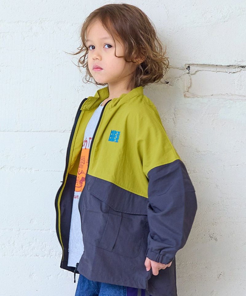 ナイロンビッグポケットバイカラージャケット ｜ アウター・ジャケット