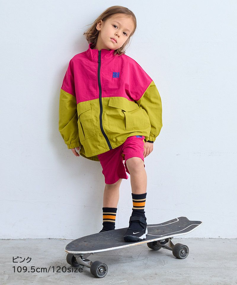 ナイロンビッグポケットバイカラージャケット ｜ アウター・ジャケット