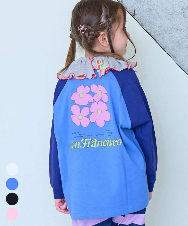 TIME SALE】前後プリントラグランロンT ｜ トップス ｜ 子供服の