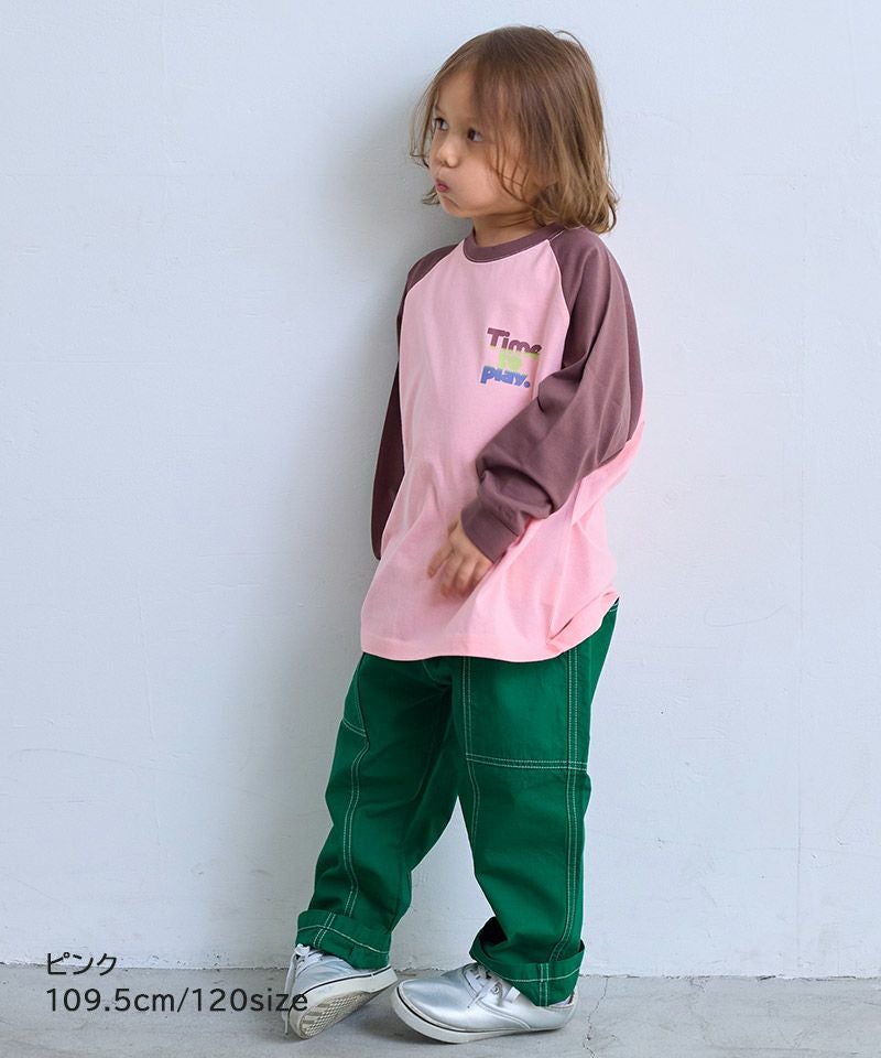 前後プリントラグランロンT ｜ トップス ｜ 子供服のセレクトショップ