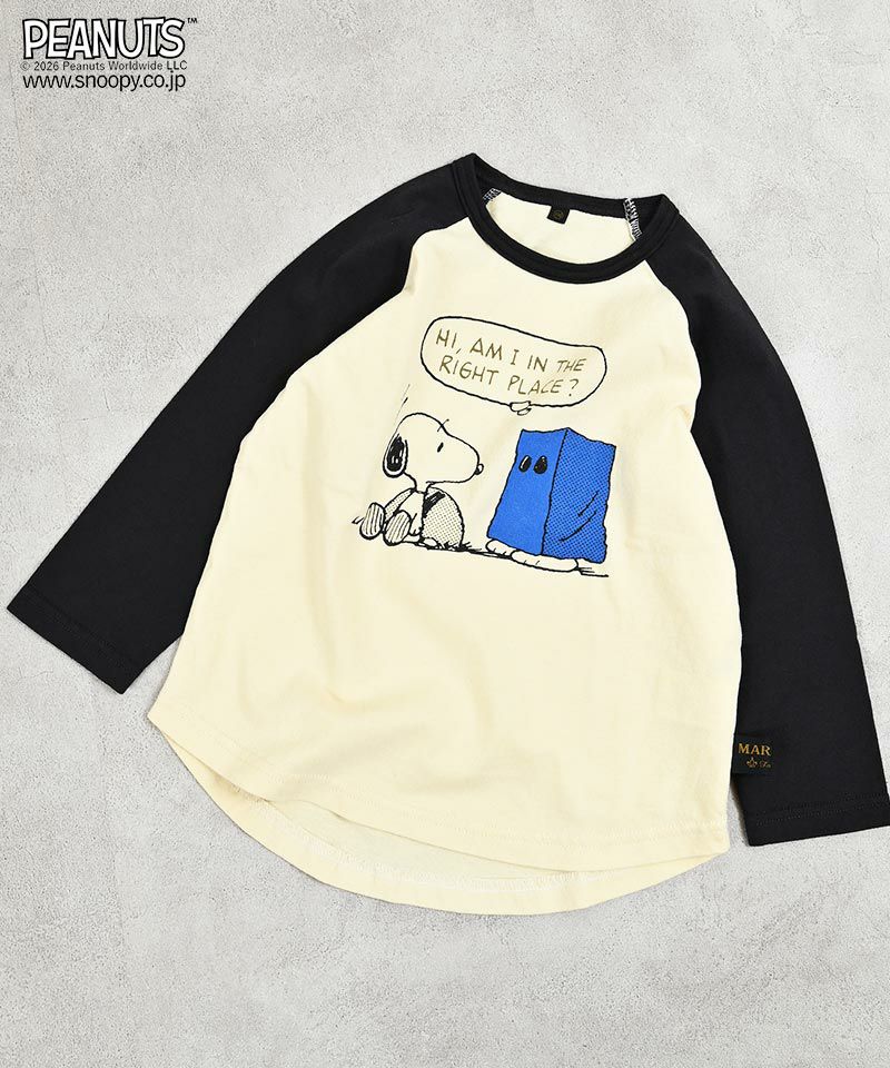 TIME SALE】【別注】スヌーピーラグランロンT ｜ トップス ｜ 子供服の