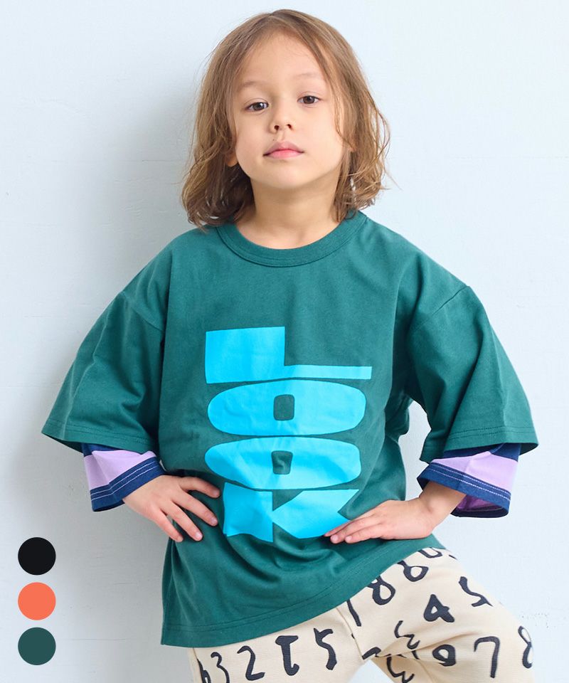 レイヤードスリーブロンT ｜ トップス ｜ 子供服のセレクトショップ