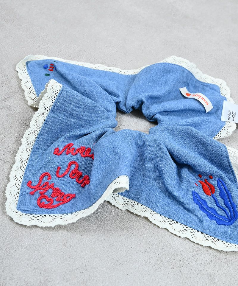 ✨モケモケさん♥デニム♥レース♥シュシュ✨ デニムシュシュ ｜ ファッション雑貨 ｜ 子供服のセレクトショップ