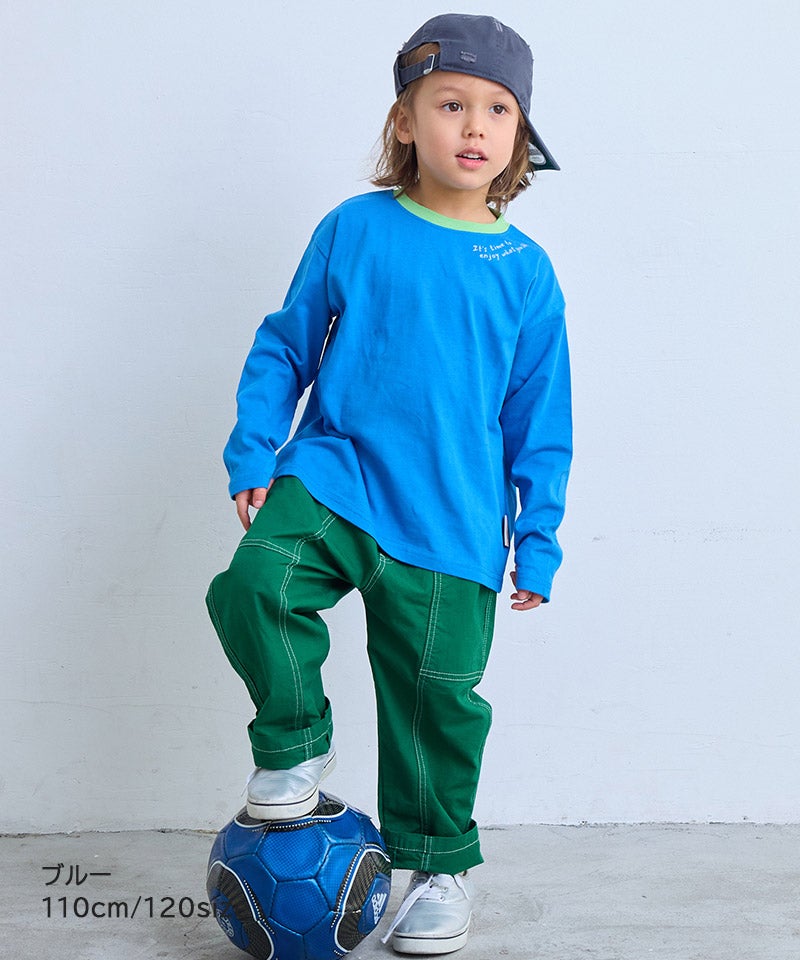 TIME SALE】【防汚加工】ワンポイントロンT ｜ トップス ｜ 子供服の